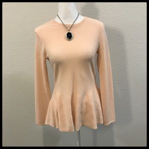 Antonio Melani Cashmere Peplum Sweater